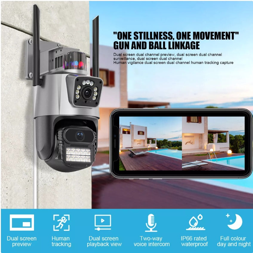 4K Smart PTZ Security Camera – Ultra HD, Night Vision & 1–2 Day UK Delivery